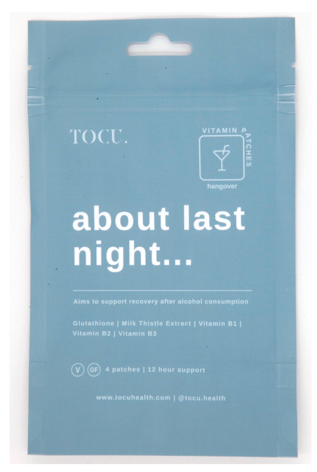 ABOUT LAST NIGHT… HANGOVER VITAMIN PATCHES – TOCU